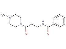 N-[3-(4-methyl-1-piperazinyl)-3-oxopropyl]benzamide