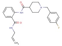 N-{2-[(allylamino)carbonyl]phenyl}-1-(4-fluorobenzyl)-4-piperidinecarboxamide