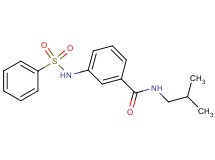 N-isobutyl-3-[(phenylsulfonyl)amino]benzamide