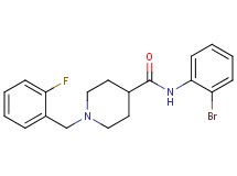 N-(2-bromophenyl)-1-(2-fluorobenzyl)-4-piperidinecarboxamide