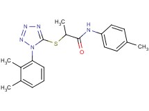 2-{[1-(2,3-dimethylphenyl)-1H-tetrazol-5-yl]thio}-N-(4-methylphenyl)propanamide