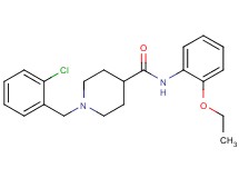 1-(2-chlorobenzyl)-N-(2-ethoxyphenyl)-4-piperidinecarboxamide