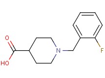 1-(2-fluorobenzyl)-4-piperidinecarboxylic acid