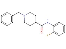 1-benzyl-N-(2-fluorophenyl)-4-piperidinecarboxamide