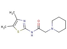 N-(4,5-dimethyl-1,3-thiazol-2-yl)-2-(1-piperidinyl)acetamide