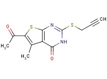 6-acetyl-5-methyl-2-(2-propyn-1-ylthio)thieno[2,3-d]pyrimidin-4(3H)-one