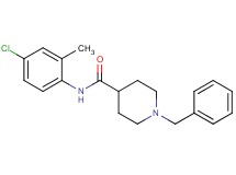 1-benzyl-N-(4-chloro-2-methylphenyl)-4-piperidinecarboxamide