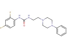 N-(2,4-difluorophenyl)-N'-[2-(4-phenyl-1-piperazinyl)ethyl]urea