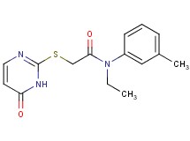 N-ethyl-N-(3-methylphenyl)-2-[(6-oxo-1,6-dihydro-2-pyrimidinyl)thio]acetamide