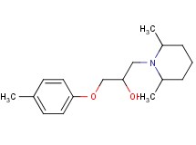 1-(2,6-dimethyl-1-piperidinyl)-3-(4-methylphenoxy)-2-propanol hydrochloride