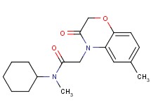N-cyclohexyl-N-methyl-2-(6-methyl-3-oxo-2,3-dihydro-4H-1,4-benzoxazin-4-yl)acetamide