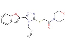 4-({[4-allyl-5-(1-benzofuran-2-yl)-4H-1,2,4-triazol-3-yl]thio}acetyl)morpholine