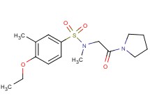 4-ethoxy-N,3-dimethyl-N-[2-oxo-2-(1-pyrrolidinyl)ethyl]benzenesulfonamide