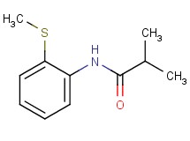 2-methyl-N-[2-(methylthio)phenyl]propanamide