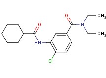 4-chloro-3-[(cyclohexylcarbonyl)amino]-N,N-diethylbenzamide