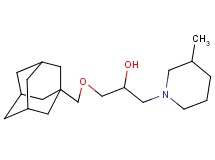 1-(1-adamantylmethoxy)-3-(3-methyl-1-piperidinyl)-2-propanol hydrochloride
