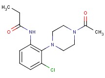 N-[2-(4-acetyl-1-piperazinyl)-3-chlorophenyl]propanamide
