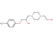 1-[4-(2-hydroxyethyl)-1-piperazinyl]-3-(4-methylphenoxy)-2-propanol dihydrochloride