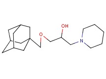 1-(1-adamantylmethoxy)-3-(1-piperidinyl)-2-propanol hydrochloride