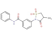 3-(4-methyl-1,1-dioxido-3-oxo-2-isothiazolidinyl)-N-phenylbenzamide