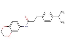 N-(2,3-dihydro-1,4-benzodioxin-6-yl)-3-(4-isopropylphenyl)propanamide