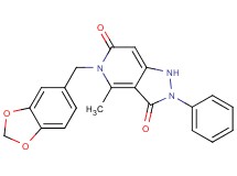 5-(1,3-benzodioxol-5-ylmethyl)-4-methyl-2-phenyl-1H-pyrazolo[4,3-c]pyridine-3,6(2H,5H)-dione