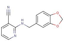 2-[(1,3-benzodioxol-5-ylmethyl)amino]nicotinonitrile