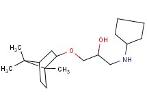 1-(cyclopentylamino)-3-[(1,7,7-trimethylbicyclo[2.2.1]hept-2-yl)oxy]-2-propanol hydrochloride