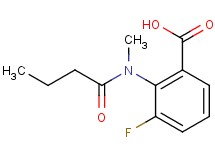 2-[butyryl(methyl)amino]-3-fluorobenzoic acid