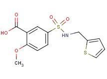2-methoxy-5-{[(2-thienylmethyl)amino]sulfonyl}benzoic acid