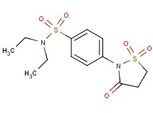 4-(1,1-dioxido-3-oxo-2-isothiazolidinyl)-N,N-diethylbenzenesulfonamide