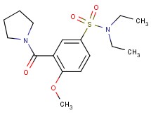 N,N-diethyl-4-methoxy-3-(1-pyrrolidinylcarbonyl)benzenesulfonamide