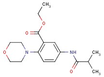 ethyl 5-(isobutyrylamino)-2-(4-morpholinyl)benzoate