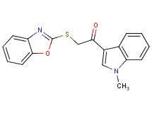 2-(1,3-benzoxazol-2-ylthio)-1-(1-methyl-1H-indol-3-yl)ethanone