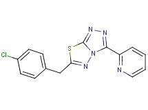 6-(4-chlorobenzyl)-3-(2-pyridinyl)[1,2,4]triazolo[3,4-b][1,3,4]thiadiazole