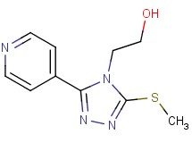 2-[3-(methylthio)-5-(4-pyridinyl)-4H-1,2,4-triazol-4-yl]ethanol