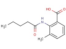 3-methyl-2-(pentanoylamino)benzoic acid