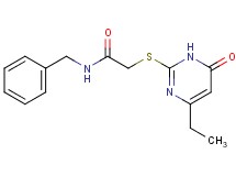 N-benzyl-2-[(4-ethyl-6-oxo-1,6-dihydro-2-pyrimidinyl)thio]acetamide