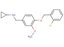 N-{4-[(2-fluorobenzyl)oxy]-3-methoxybenzyl}cyclopropanamine hydrochloride