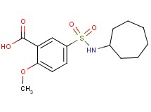 5-[(cycloheptylamino)sulfonyl]-2-methoxybenzoic acid