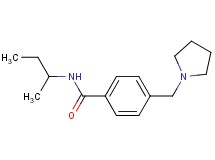 N-(sec-butyl)-4-(1-pyrrolidinylmethyl)benzamide