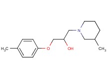1-(4-methylphenoxy)-3-(3-methyl-1-piperidinyl)-2-propanol hydrochloride