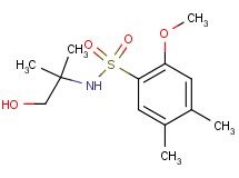 N-(2-hydroxy-1,1-dimethylethyl)-2-methoxy-4,5-dimethylbenzenesulfonamide