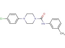 4-(4-chlorophenyl)-N-(3-methylphenyl)-1-piperazinecarboxamide