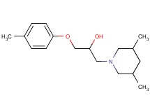 1-(3,5-dimethyl-1-piperidinyl)-3-(4-methylphenoxy)-2-propanol hydrochloride