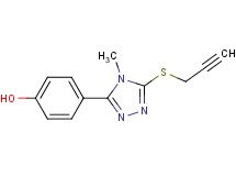 4-[4-methyl-5-(2-propyn-1-ylthio)-4H-1,2,4-triazol-3-yl]phenol