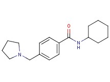 N-cyclohexyl-4-(1-pyrrolidinylmethyl)benzamide