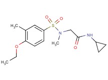 N~1~-cyclopropyl-N~2~-[(4-ethoxy-3-methylphenyl)sulfonyl]-N~2~-methylglycinamide