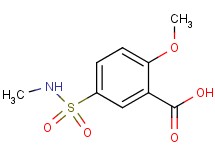 2-methoxy-5-[(methylamino)sulfonyl]benzoic acid