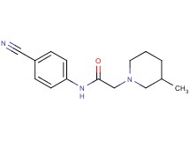 N-(4-cyanophenyl)-2-(3-methyl-1-piperidinyl)acetamide